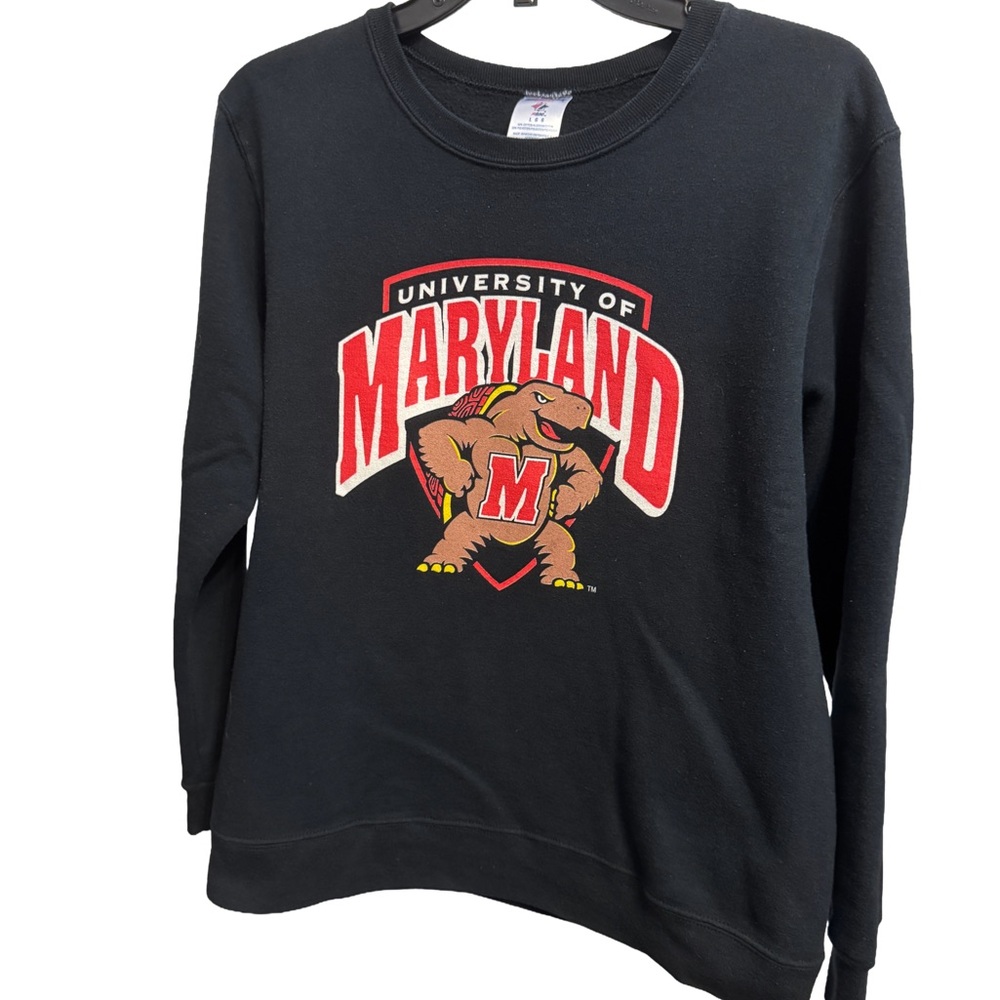 UMD University of Maryland College Park Terrapins Jerzees Sweatshirt, Large